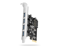 Axagon PCEU-430RS PCIe kontroler 4× wew. USB-A 5 Gbps port - 1486760 - zdjęcie 1